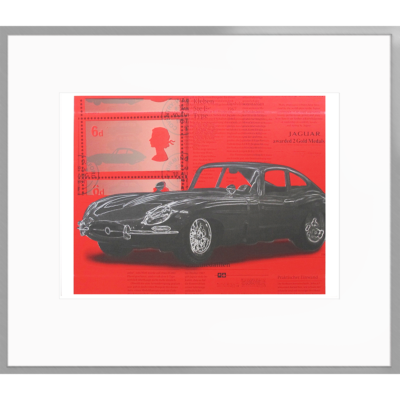 Jaguar E-Type, 1961, auf Rot